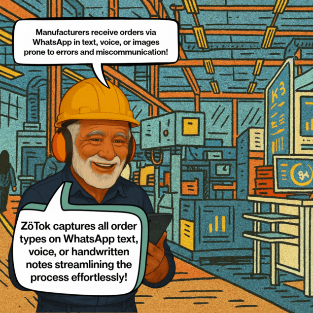 Capture Handwritten orders on WhatsApp