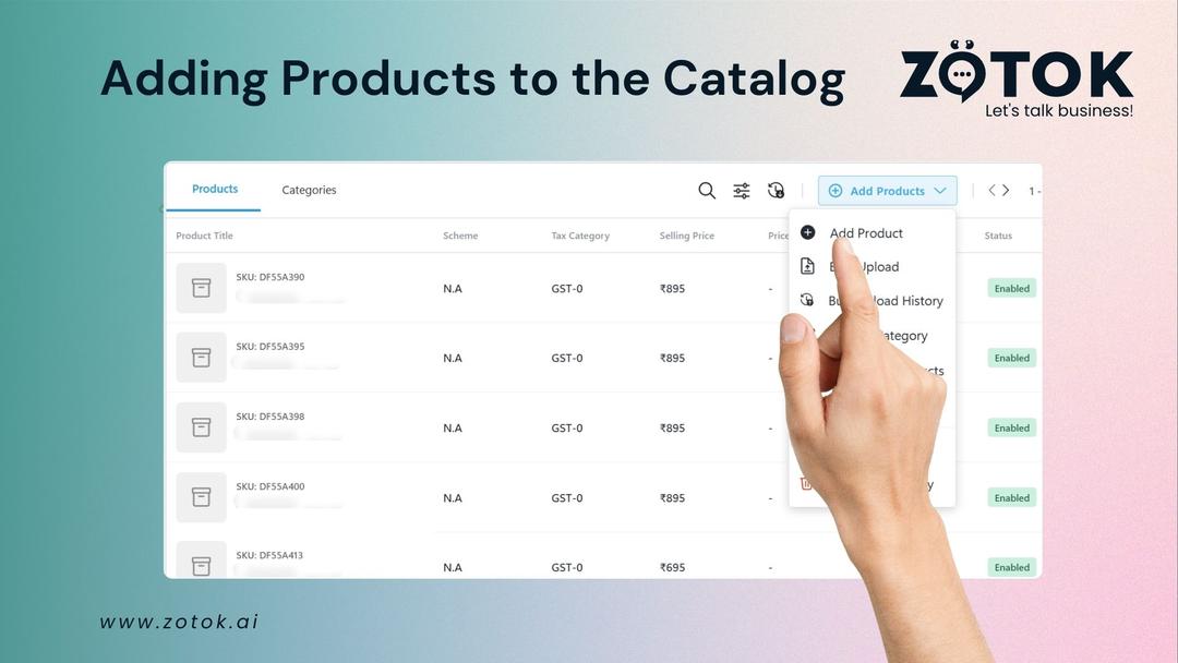 Adding Products to the Catalog