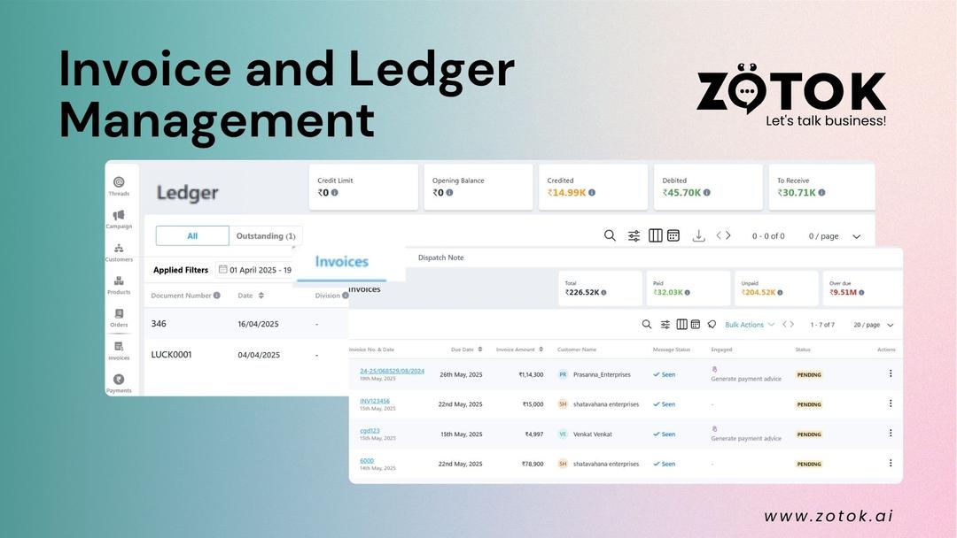 Invoice and Ledger Management