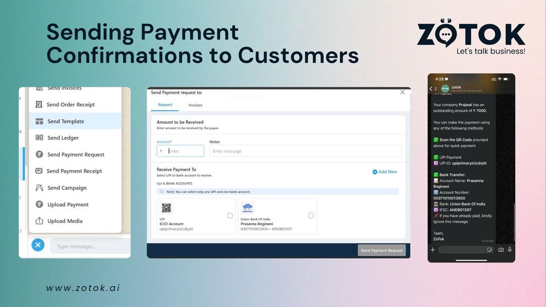 Sending Payment Confirmations to Customers