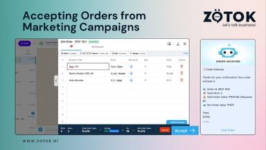 Accepting Orders from Marketing Campaigns