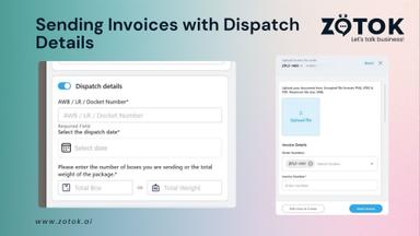 Sending Invoices with Dispatch Details